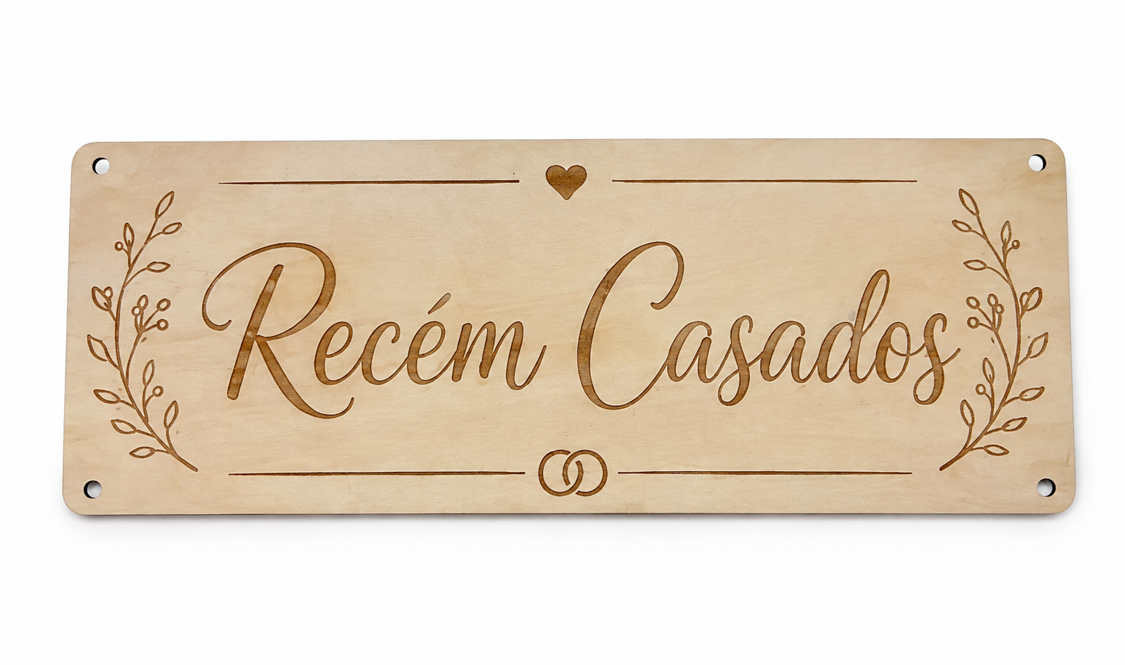 Placas para carro de casamento