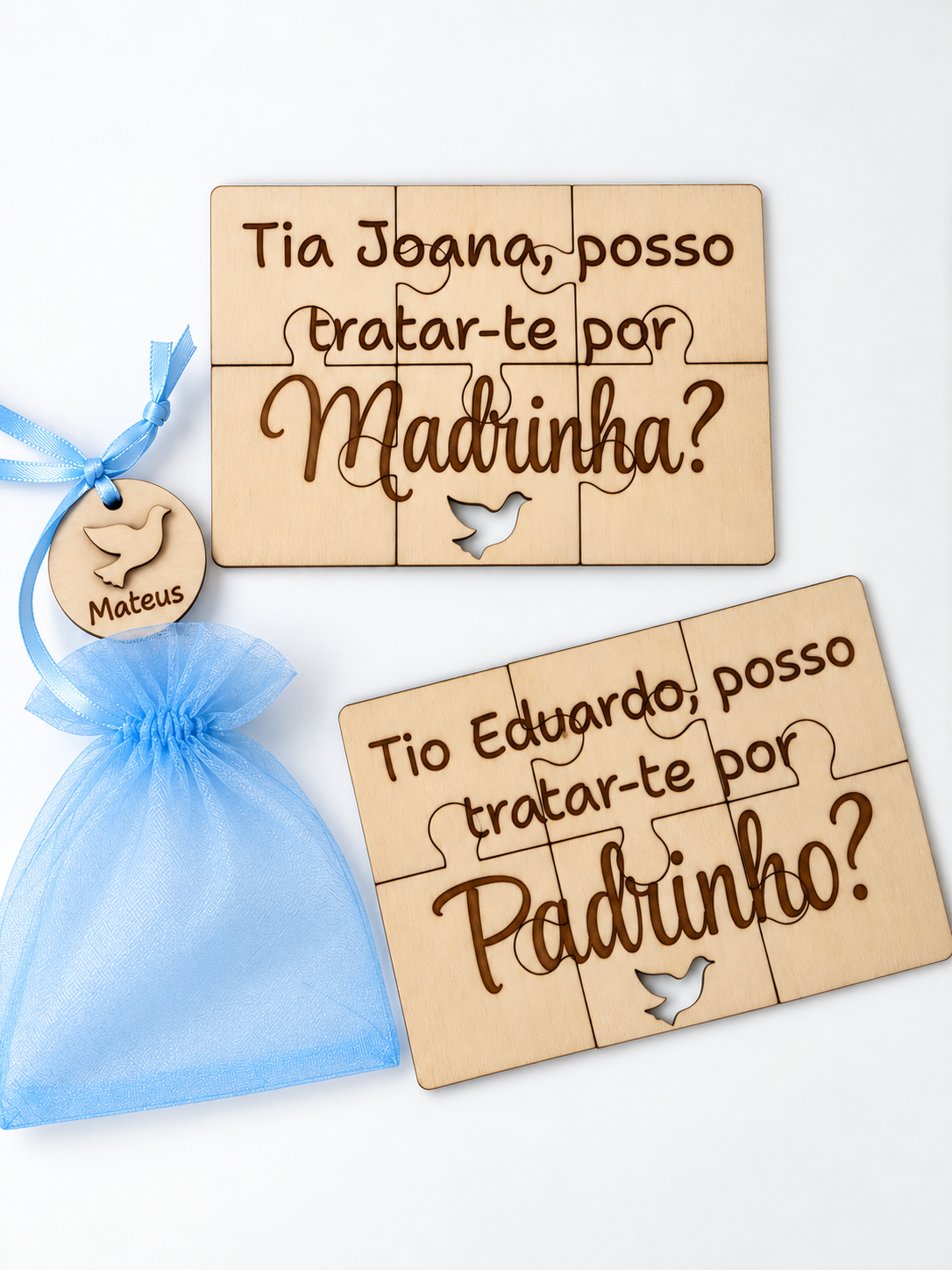 Puzzle pedido para padrinho/madrinha