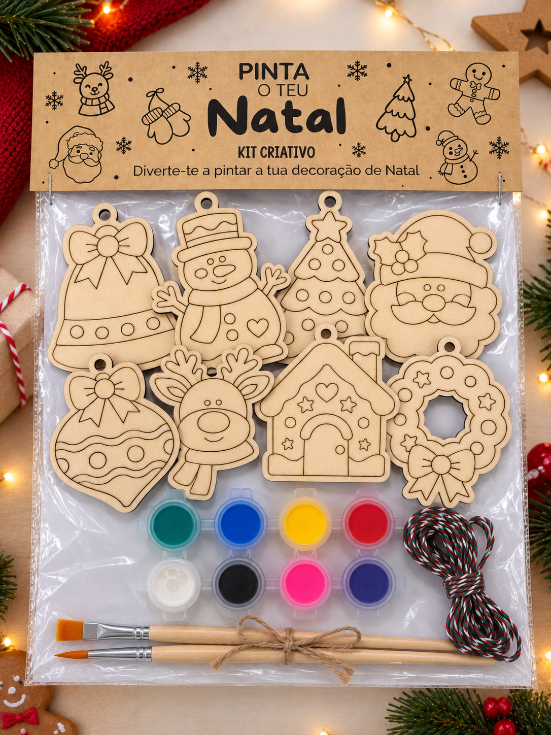 Kit criativo Pinta o teu Natal