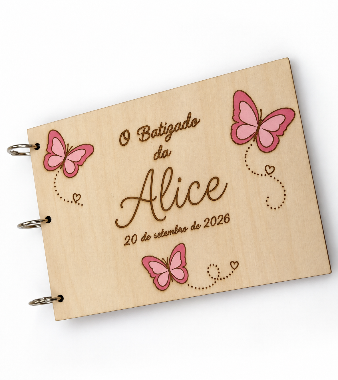 Livro de honra personalizado para batizado