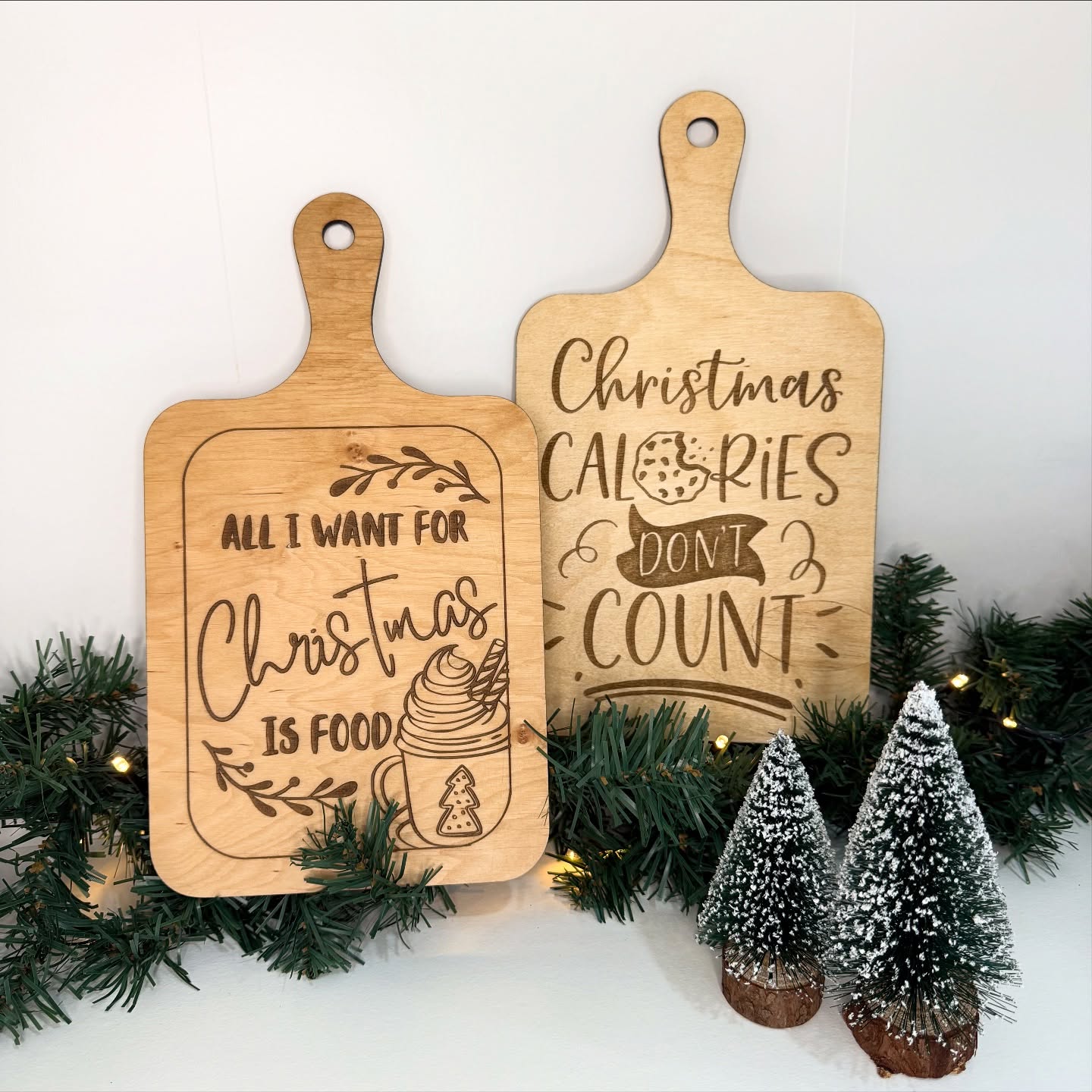 Tábuas de servir personalizadas de Natal