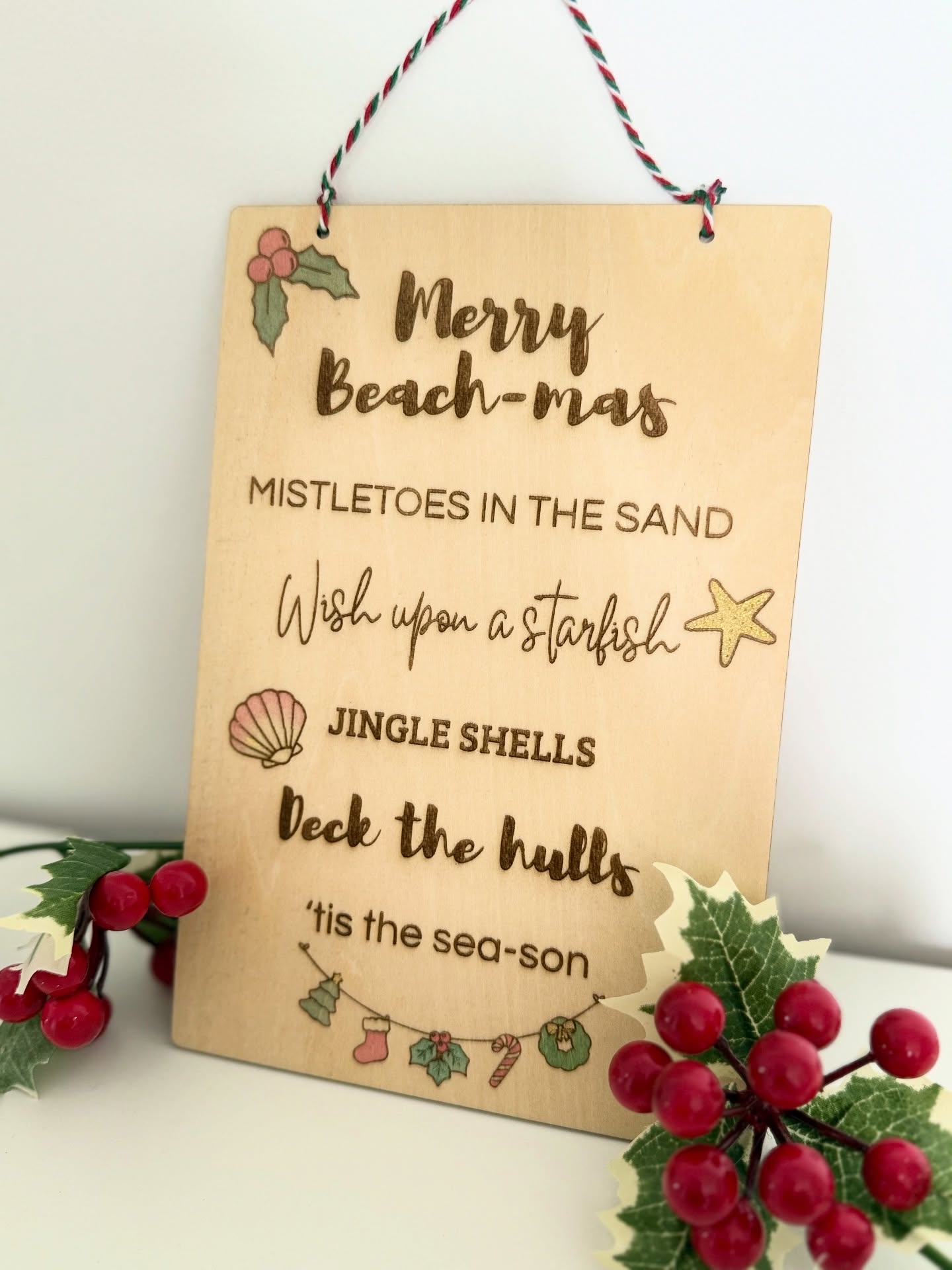 Placas decorativas de Natal