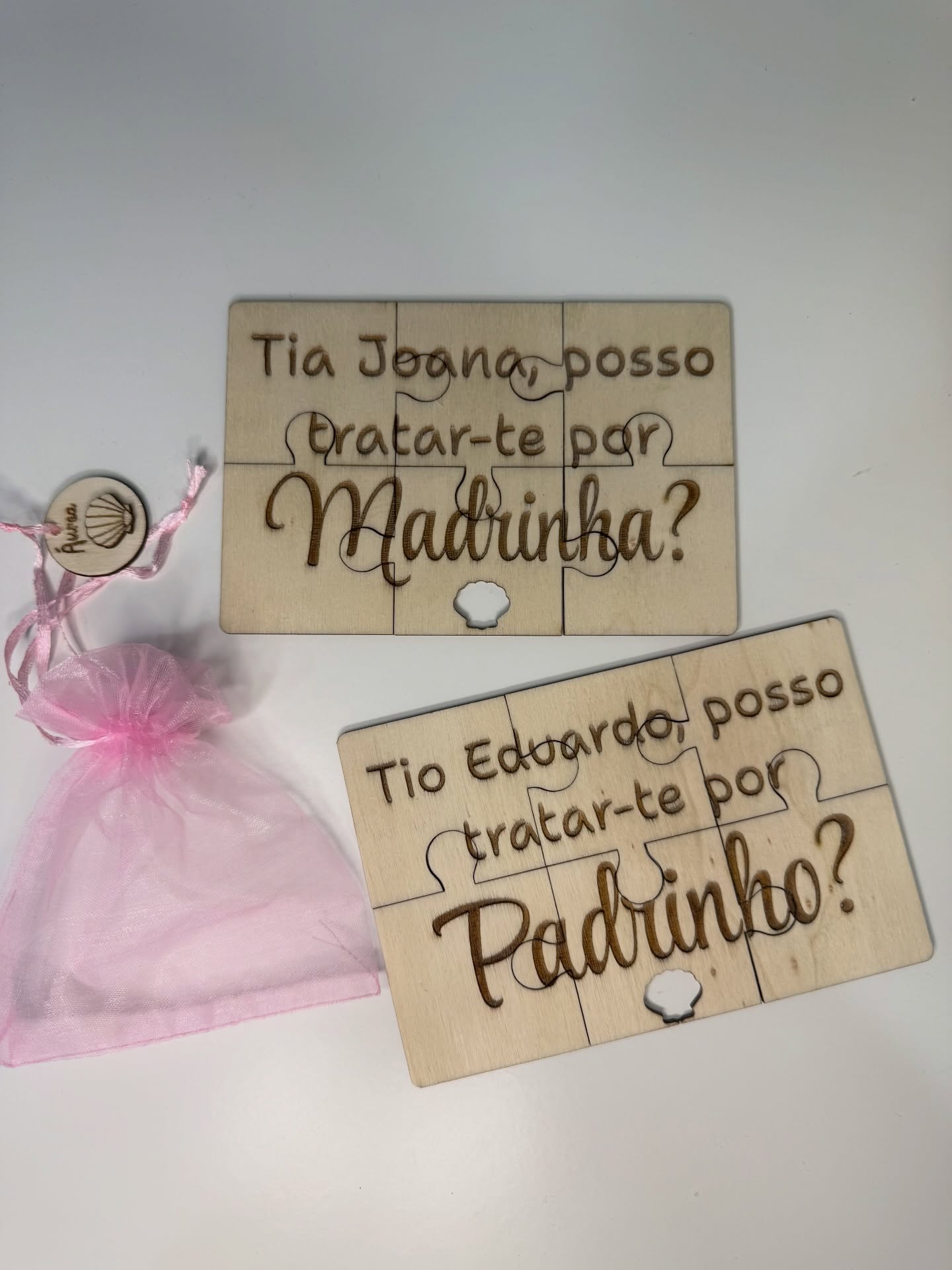 Puzzle pedido para padrinho/madrinha